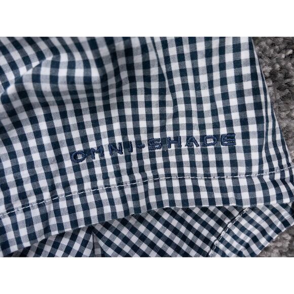 Columbia PFG Shirt Mens Small Black White Gingham Super Bonehead Short Sleeve - Picture 6 of 14